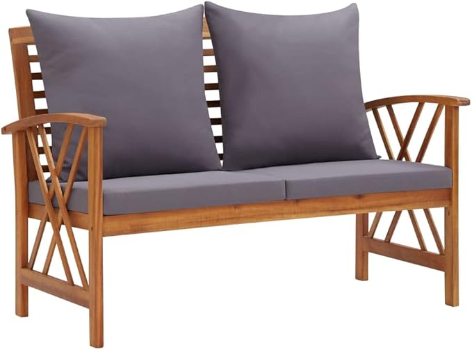 Patio Lounge Set with Cushions,Outdoor Patio Furniture,Outdoor Chat Conversation Set,Garden Furniture Sets,for Patio,Backyard,Garden,3 Piece Solid Acacia Wood
