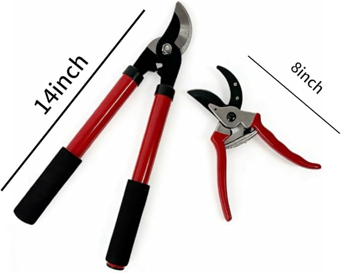 xxikhhhhikxx.Heavy duty tree branch shears - professional gardening shears. Two tree pruning scissors with durable blades, suitable for garden pruning.