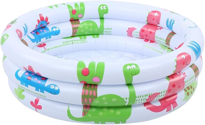 Baby Pool, 23.6 Inch Inflatable Toddler Swimming Pool Kiddie Pool, Mini Pool with Thickened PVC Material for Outdoor Indoor Bathroom Living Room