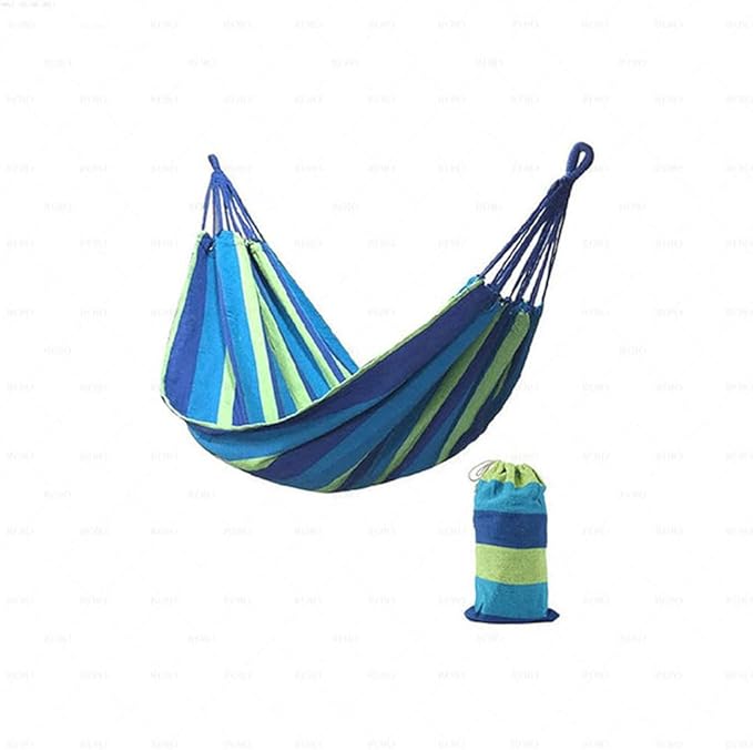 NOBRIM Camping Hammock Thickened Fabric Canvas Hammocks Travel Swing Hanging Bed with Bag Hammock for Travel Camping Camping Accessories