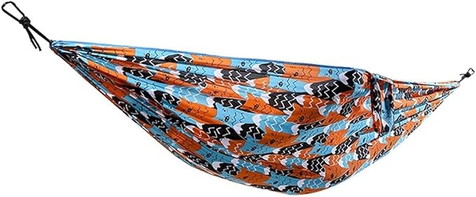 Portable Hammock Outdoor Swing Print Hammocks Backpacking & Camping Equipment Hammock That Holds 500lbs for Backpacking Beach (Color : White Transparent Brown)