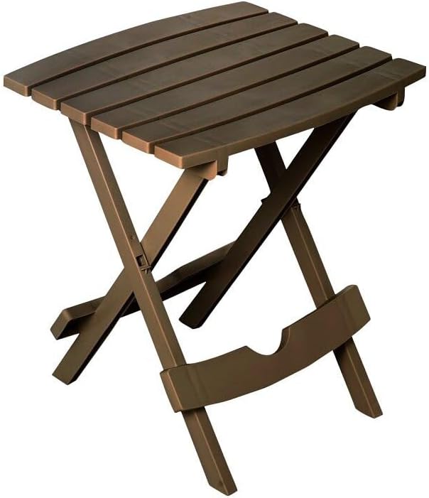 Adams Manufacturing 8500-09-3700 Plastic Quik-Fold® Side Table, Brown