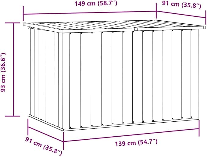 vidaXL Patio Storage Box, Deck Box with Lid, Outdoor Cabinet, Storage Chest for Outdoor Cushions Throw Pillows Garden Tools Pool Supplies, Gray