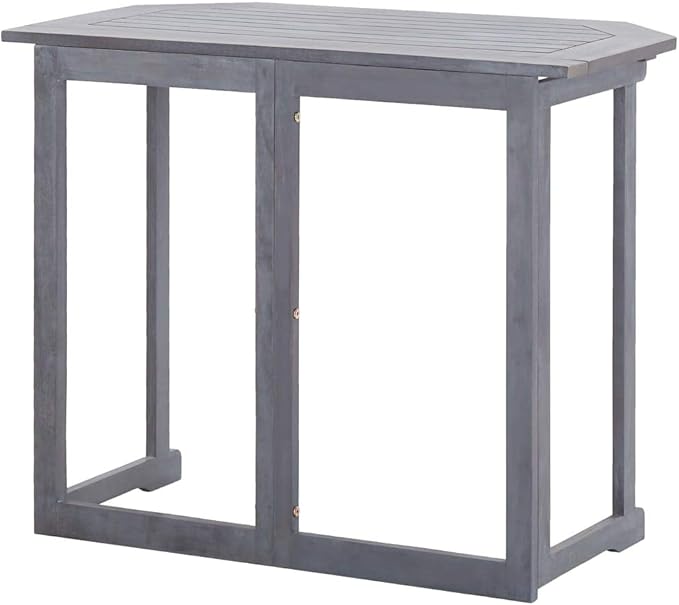 Bistro Set,Outdoor Patio Furniture,Outdoor Chat Conversation Set,Garden Furniture Sets,for Patio,Backyard,Garden,Outdoor,2 Piece Solid Acacia Wood Gray