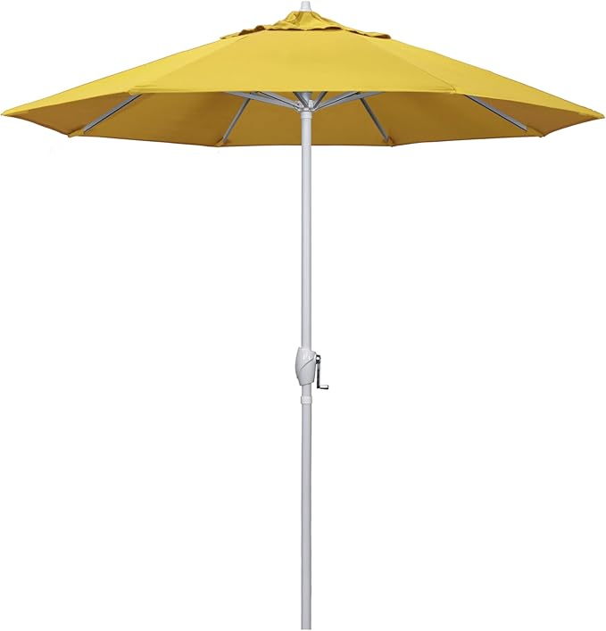 California Umbrella 7.5' Rd Aluminum Patio Umbrella, Crank Lift