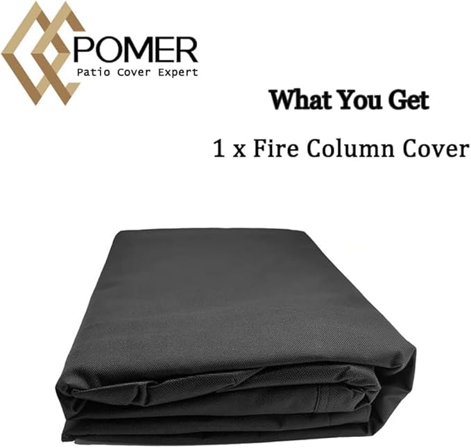 POMER Patio Furniture Set Cover,140Inch Tall High Table Cover for Round Furniture Set,Table Covers for Round Furniture Set-140D x 42H Inches