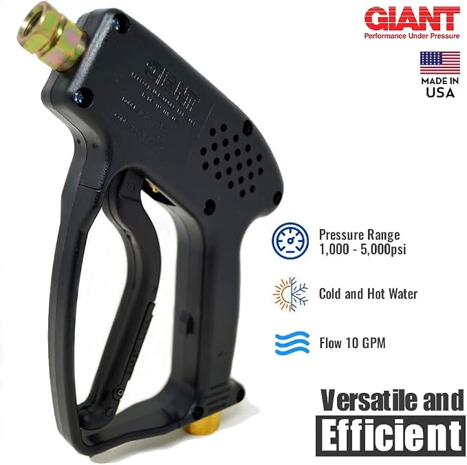 Giant Pressure Washer Trigger Gun - 21290C - Rated to Max 5000psi, 10 GPM - Made in USA