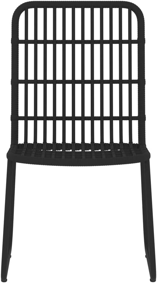 Backyard Furniture Patio Conversation Sets Outdoor Seating 7 Piece Patio Dining Set Black Suitable for Swimming Pool, Courtyard, Garden
