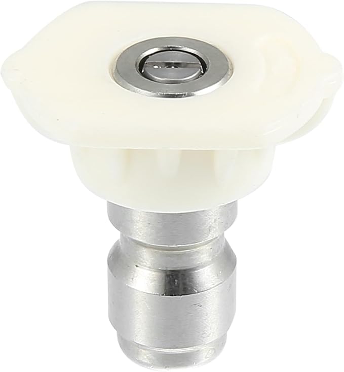 X AUTOHAUX 40 Degrees High Pressure Washer Spray Nozzle Tips Quick Connector White 5 Pcs