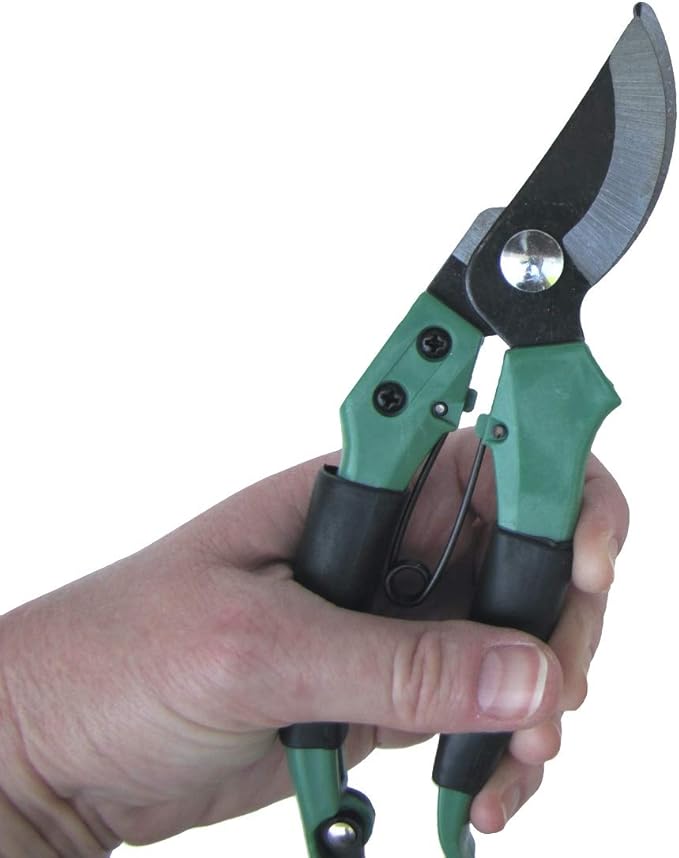 Treasure Gurus Steel Blade Metal Locking Pruning Shears Yard Clippers Hand Pruners Gardening Tool Trimmers Cutters