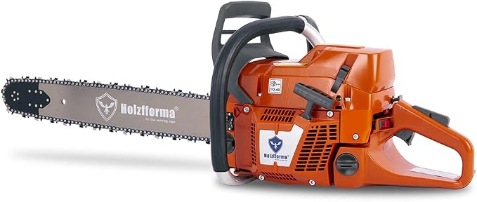 Holzfforma 71cc G372 Gasoline Chain Saw Power Head 50mm Bore 4.0KW with 28inch 92DL 3/8".058" Guide Bar and Saw Chain Wrap Around Handle Bar