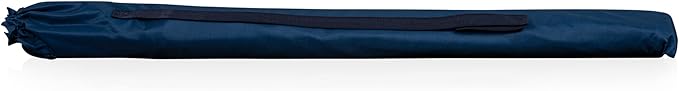 PICNIC TIME 5.5 Ft Portable Beach Umbrella, Lightweight UV Protection Sunshade with Tilt Pole & Carry Bag, Outdoor Canopy Umbrella for Beach, Sand, Pool, Patio, Camping, Travel, or Backyard Shade, (Blue Pinstripe Pattern)