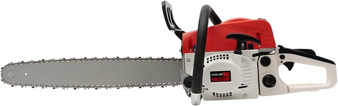 Gas Powered Chainsaw, 2-Stroke 52CC 2KW 22Inch Handheld Cordless Petrol Chain Saw Power Head Gas Powered Chainsaw Portable Gasoline Chain Saw for Garden Pruning, Forest Logging (22In 52CC 2KW)
