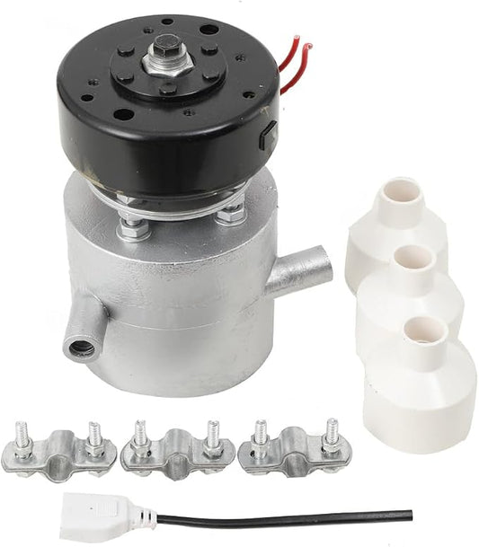 220V 50Hz 1000W Aluminum Alloy Turbine Hydroelectric Generator with 3 PVC Connector, Portable Water Turbine Generator 3500RPM Pure Copper Coil, Piped Hydro Generators For Outdoor Use, Rivers