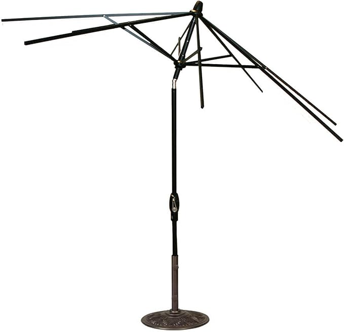 Treasure Garden 11-Ft Octagon Auto-Tilt Market Umbrella Replacement Frame (Bronze Finish)