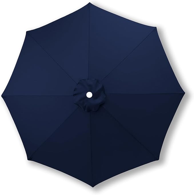 10ft/9ft/7.5ft Patio Umbrella Replacement Canopy for 6/8 Ribs, Outdoor Market Patio Table Umbrella Top Canopy Cover for Backyard Garden Courtyard Swimming Pool