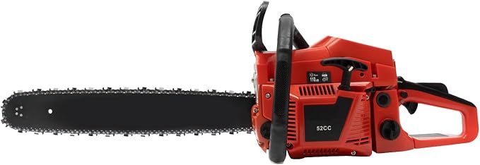 Gasoline Chainsaw, 2 Stroke 2.2kw Gas Powered Chain Saw Engine, 52cc 3HP 20 Inch Air-cooled Cutting Saw for Forest Harvesting/Cutting Wood/Pruning Branches/Gardening/Home Woodworking