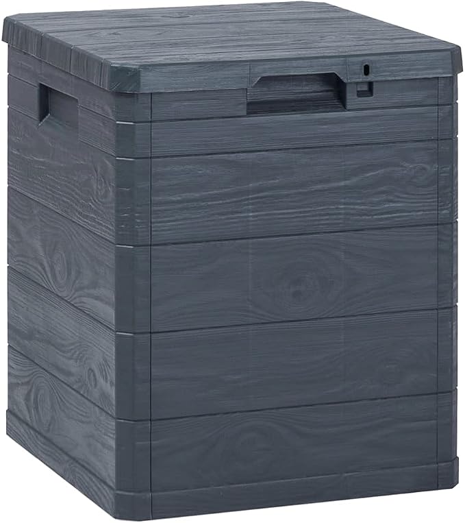 (Fast Shipments) Garden Storage Box 23.8 gal Anthracite for Patio Furniture, Outdoor Cushions, Garden Tools and Pool Toys