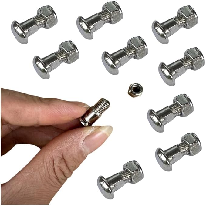 10 Pack Garden Pruning Shears Pivot Bolt and Nut Replacement Gardening Scissors Central Axis Shaft Assembly for Bypass Pruning Shears Gardening Pruning Scissors and Clippers