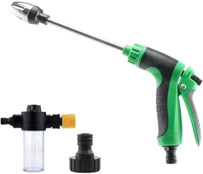 jethose pressure washer nozzle Original - New & Improved 2026 Model, 360° Rotating, Durable Stainless Steel Spray Nozzle (Green-b,One size)