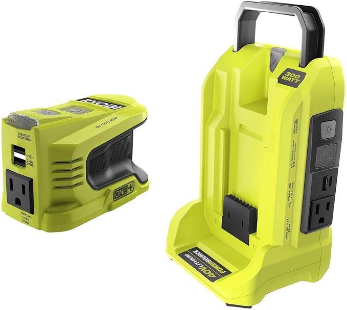 RYOBI 300-Watt and 150-Watt Powered Inverter Generators Model RYi450BG-CMB