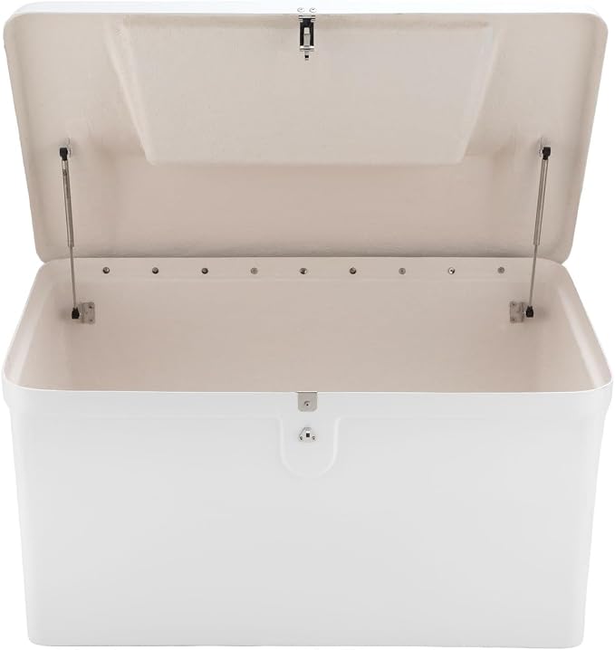 RecPro 72" Marine Dock Box | Fiberglass Storage Bench