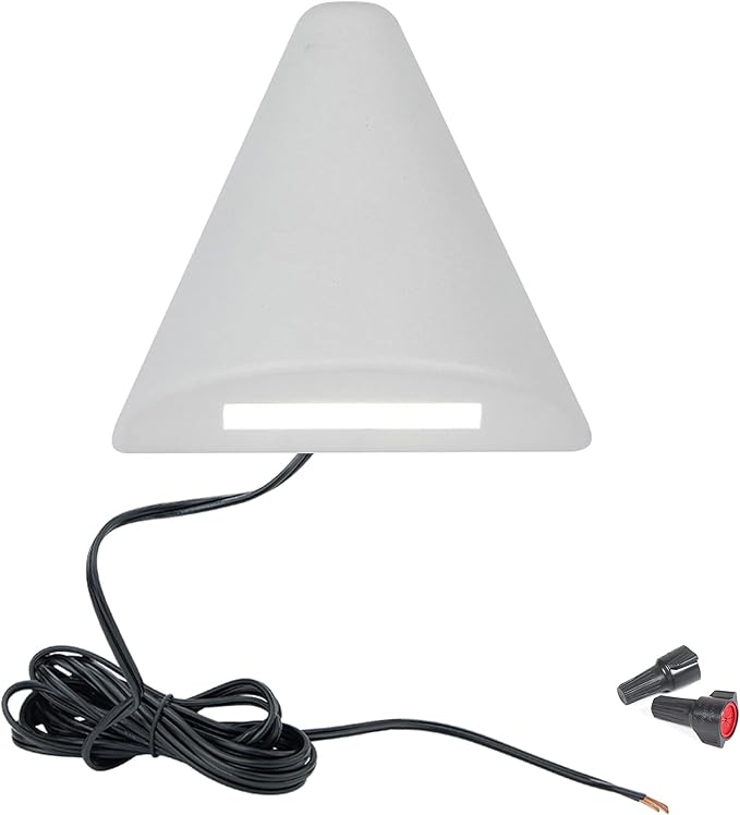 WAC Landscape Lighting, Cone LED 12V Deck and Patio Light 3000K Warm Built-in LED in White