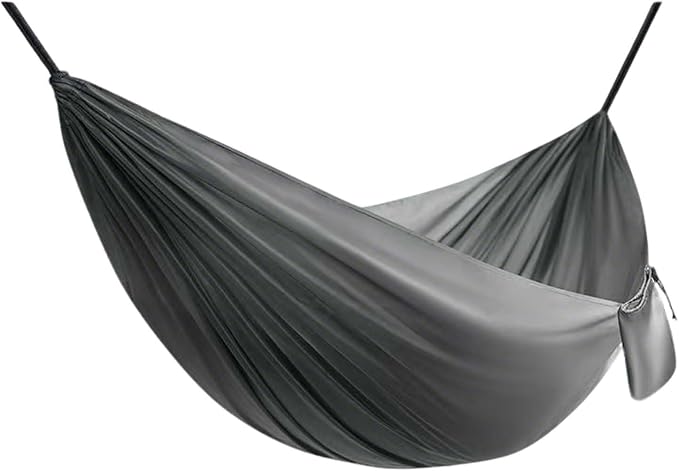 Portable Camping Hammock, Double Hammock for Outdoor Travel and Hiking, Lightweight Hammock with Tree Straps, Hammock Chair for Patio Garden