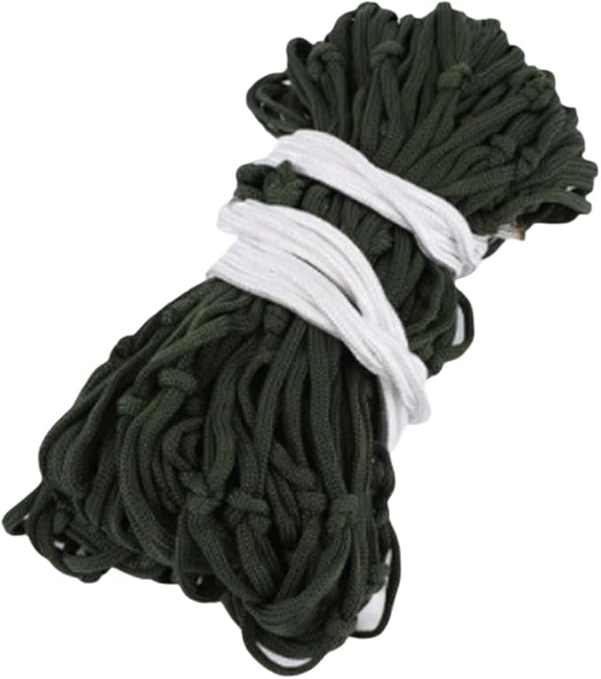 Portable Nylon Rope Hammock Thick and Strong Indoor and Outdoor Camping Mesh Portable Tree Hanging Hammock Comfortable(Blue)