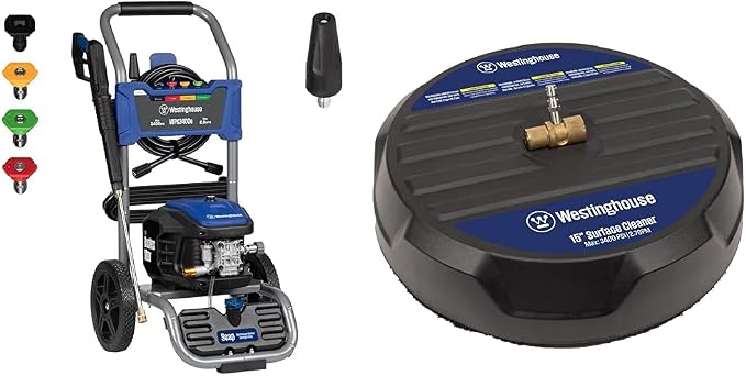Westinghouse Electric Pressure Washer Bundle with 3400 PSI 2 GPM Washer and 15" Surface Cleaner Attachment