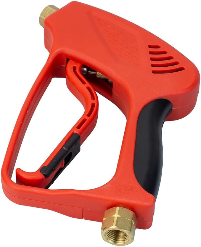 Maxshine Short Pressure Washer Gun – High-Pressure Water Handle with 1/4” Quick Connector Coupler – Power Washer Gun Compatible with Foam Cannon – Includes 3/8” Male & M22 14mm Twist Plug Connectors