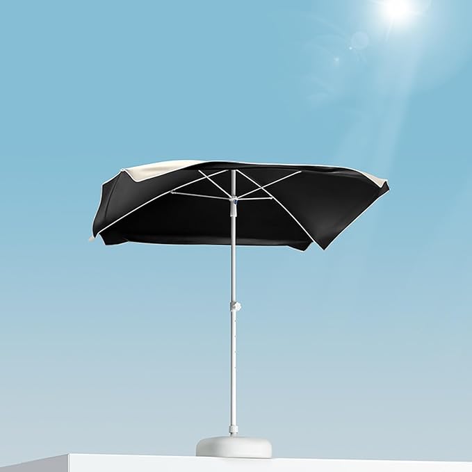 Foldable Outdoor Umbrella With Side Curtain For Privacy And Sun Protection, Patio Umbrella, For Beach Patio Garden Poolside Backyard(Pink,Enlarged version)