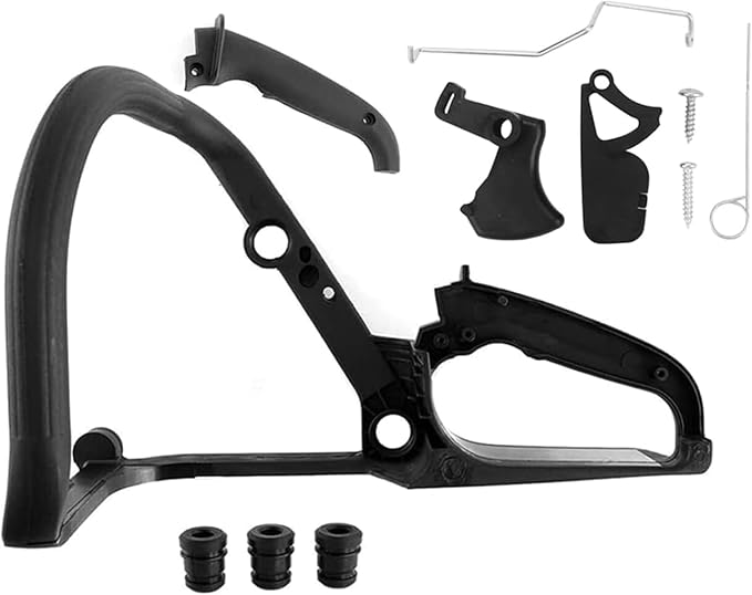 Handlebar with Buffer Lock Spring Kits, Compatible with MS170 MS180 017 018 Chainsaw,Replaces 1130 791 4901