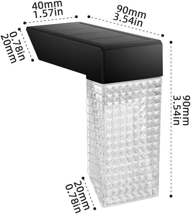 Upgraded Wireless Solar Step Lights. 5X Longer Life Than Ordinary. Strong 3M Adhesive + Screws. IP65 Waterproof for Stairs/Decks/patios. Reliable Performance(Warm & RGB Changing)