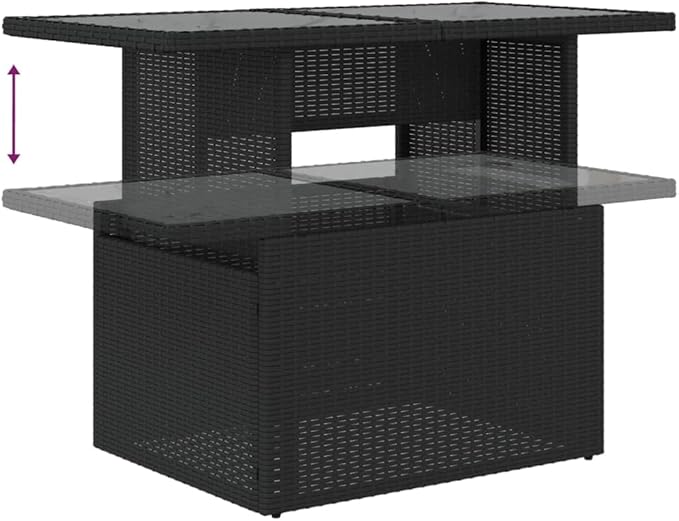 Garden Sofa Set Black, Cream White Patio Conversation Set Patio Dining Ensemble for Balconies