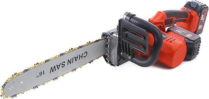16” Chainsaw, Portable Electric Chain saws, Handed Woodcutting Chain Saw for Cutting Tree Wood with Tool Kit Chainsaw in Garden Farm (Electric,16Inch)