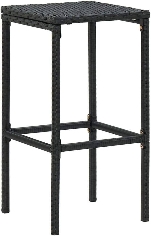 Patio Bar Set with Cushions,Patio Lounge Set,Conversation Sets,Outdoor Garden Table and Chairs Sets,Outdoor Patio Furniture,for Patio,Backyard,Garden,9 Piece Black