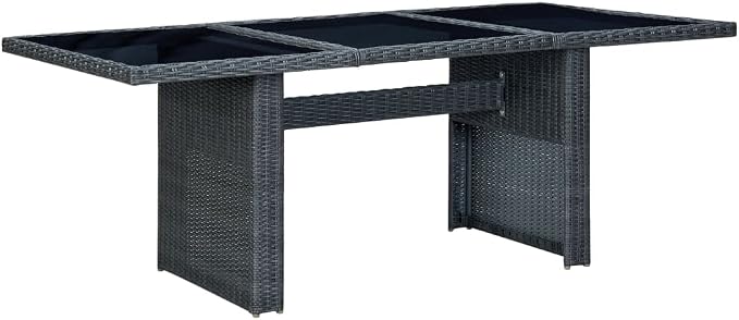 7 Piece Patio Dining Set with Cushions Poly Rattan,Outdoor Dining Set,Garden Dining Set,Terrace Tables and Chairs,Lounge Seat,Garden Furniture,for Homes,Offices,Living Room,Cafes,Dark Gray