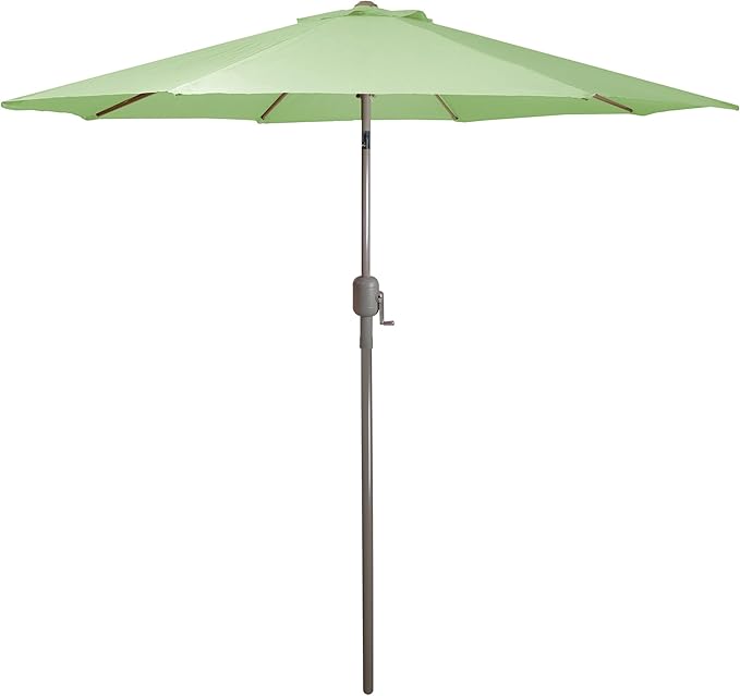 Northlight Outdoor Patio Market Umbrella with Hand Crank and Tilt - 9' - Sage Green