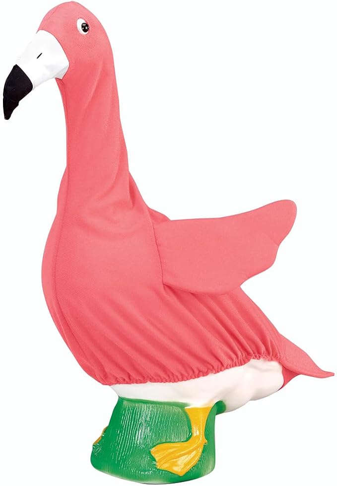 Gaggleville Flamingo Goose Outfit, Fits Large 23" H Statue, by Fox | Valley Traders