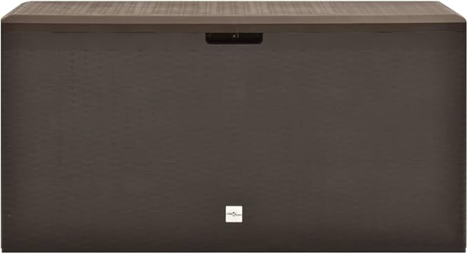 Patio Storage Box Deck Storage Box Outdoor Storage Cabinet Waterproof Storage Containers Storage Outdoor Brown 44.9"x18.5"x23.6"