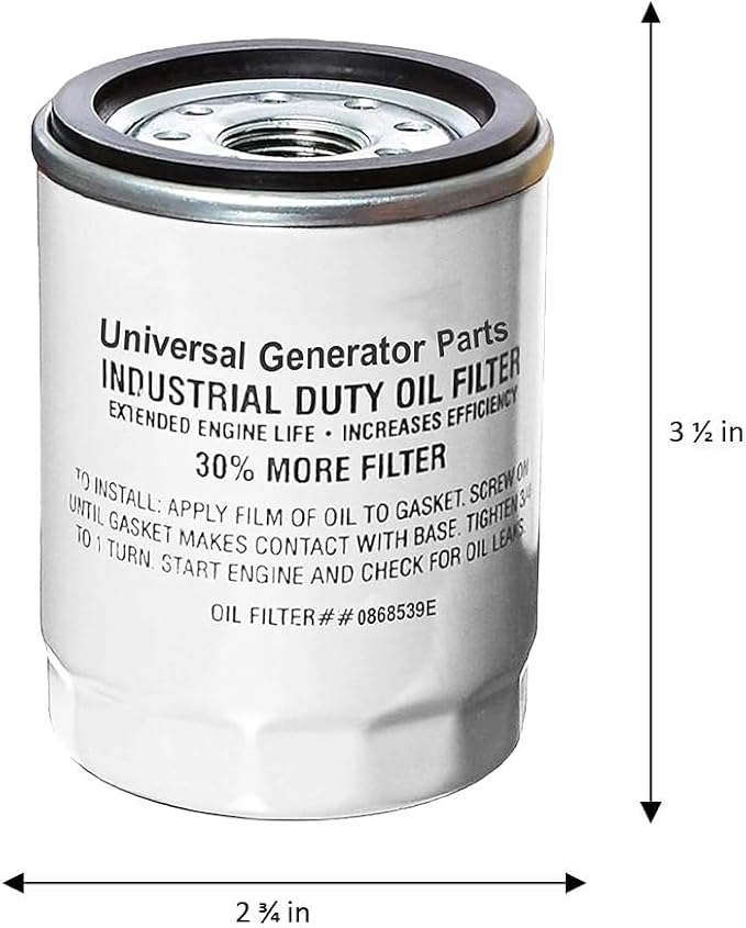 Replacement Maintenance Kit 0J57670SSM for Select Generac 410cc and 990cc Engines for Home Stand by Back Up Generators Ranging from 7kw to 18kw, with Full Synthetic Motor Oil