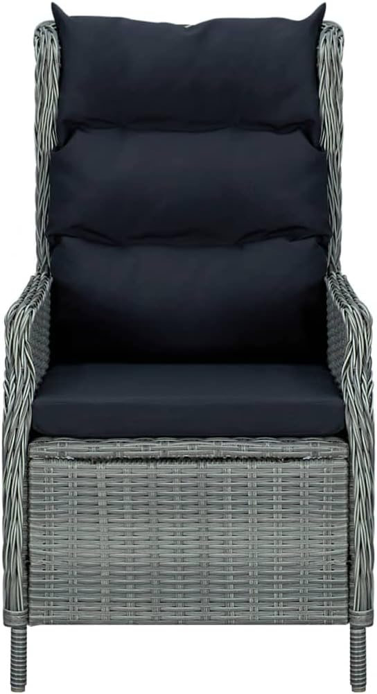 7 Piece Patio Dining Set,Outdoor Bar Table,Patio Bar Set,Modern Outdoor Furniture,Dining Bench with Back,Bistro Set,for Patio Deck Garden,Backyard & Lawn,Light Gray
