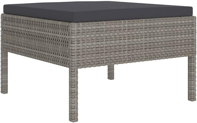 Patio Lounge Set with Cushions,Patio Furniture Sets,Patio Conversation Sets,Outdoor Furniture Sets,for Garden,Backyard,Outdoor,12 Piece Poly Rattan Gray