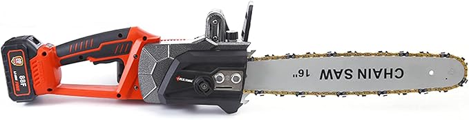 16” Chainsaw, Portable Electric Chain saws, Handed Woodcutting Chain Saw for Cutting Tree Wood with Tool Kit Chainsaw in Garden Farm (Electric,16Inch)