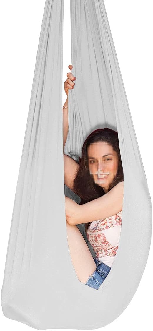 Therapy Swing for Adults Sensory Swing for Kids Indoor Outdoor Soothing Calming Snuggle Hammocks Durable Fabric Swing for Autism ADHD Aspergers