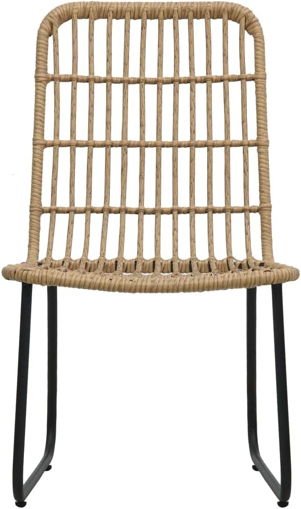 Bistro Set,Patio Lounge Set,Outdoor Furniture,Outdoor Furniture Sets,Patio Conversation Sets,for Garden,Deck,Backyard,3 Piece Poly Rattan Oak