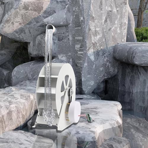 Portable Micro Hydro Generator 100W Low Speed Water Wheel Turbine for Outdoor Camping Ditch Lighting Battery Charging Silent Belt Drive Steel Frame Emergency Power Solution