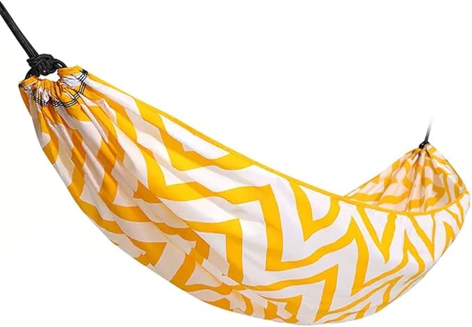 Outdoor Hammock Anti-Rollover Travel Camping Portable Hammock Hanging Chair Outdoor Portable Camping Travel Equipment (Color : Yellow)