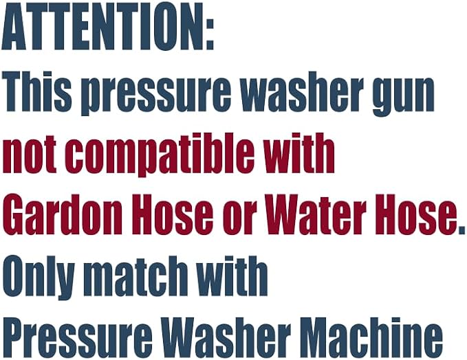 Swivel Pressure Washer Gun,Sturdy 5000PSI Short Power Washer Wand Carwash Spray Foam Gun Handle with 3/8 Plug & M22-14mm & M22-15mm and 1/4 Adapter 5 nozzles
